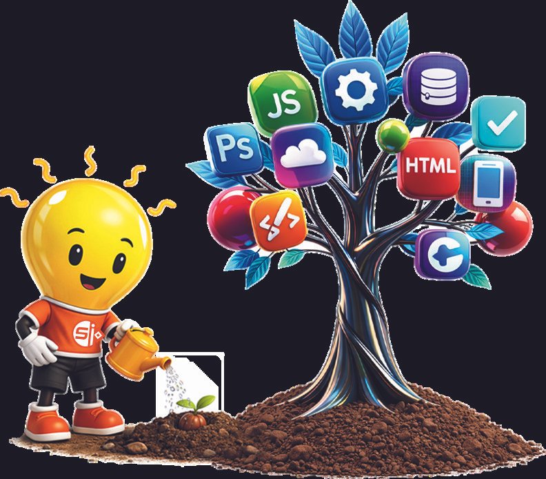Digital technology growth illustration